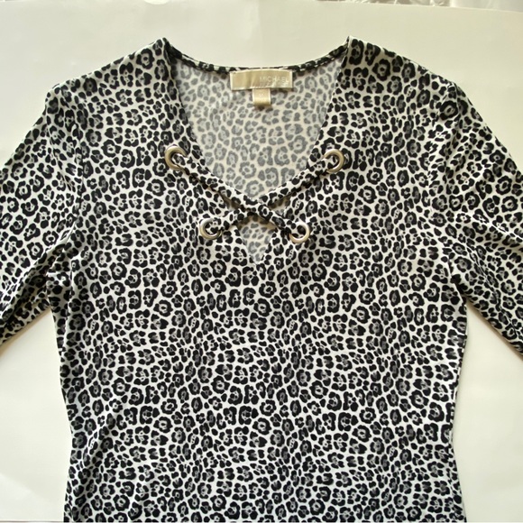 Micheal Kors Leopard Print Dress size M - Picture 4 of 7